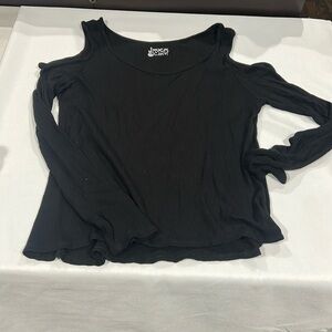 Rock Candy peek a boo shoulder long sleeve top. Kids size XL.